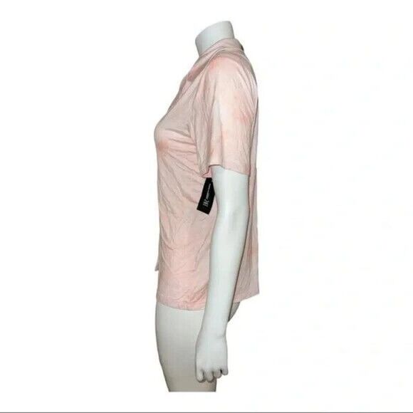 INC Women s Pink Tie-Dye Button Down Top Pajama Shirt Medium NWT - Picture 3 of 7